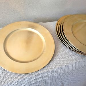Charger plates gold